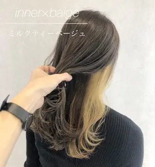 セミロング カラー シールエクステ/渋谷 ／ギャル/LIALAのヘアスタイル