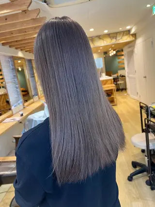 ロング 渋谷ハイトーン/ デザインカラー阿部のヘアスタイル