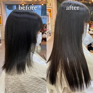 ミディアム エクステ ハイトーン 💭黒崎ハルカのヘアスタイル