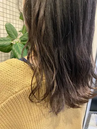セミロング カラー 透明感カラー 🩰asumiのヘアスタイル