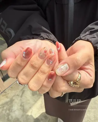 ネイル Seemly 千田町店所属・フラワーパラジェル 🌸シームリーエミのネイルデザイン