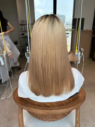 ロング ふじわらはゆ/ 岡崎/似合わせカラーのヘアスタイル