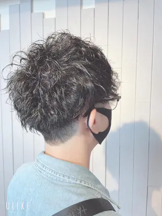 ショート パーマ メンズ ❣️モードケイズ塚口 和田一将のヘアスタイル