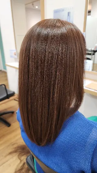 セミロング カラー 近森 美帆[モーラ高石店]のヘアスタイル