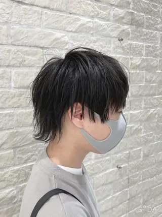 ミディアム メンズ 🪞髪質改善カラー× レイヤー河村真聖🪞のヘアスタイル