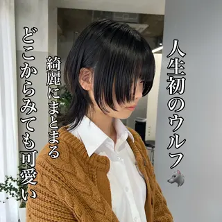 ショート 🐺立川のウルフ屋 さん🐺おかみ🐺のヘアスタイル