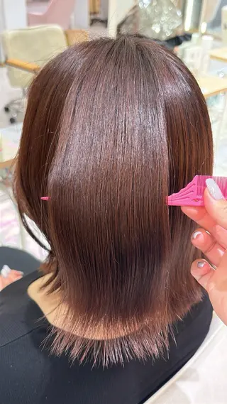 ミディアム カラー 🦋sana🦋 似合わせカット✁のヘアスタイル