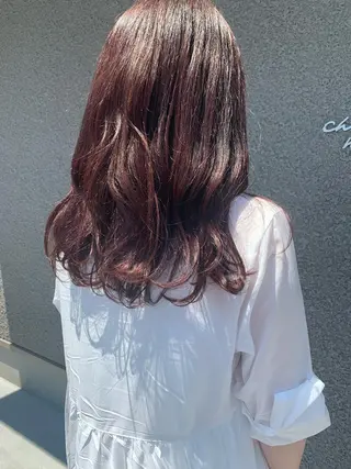 ロング カラー chihale 富樫莉香のヘアスタイル