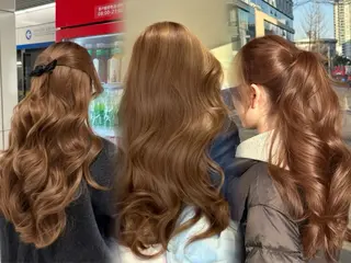 カラー ❤️ブリーチなし💚 ダブルカラー平野実花のヘアスタイル