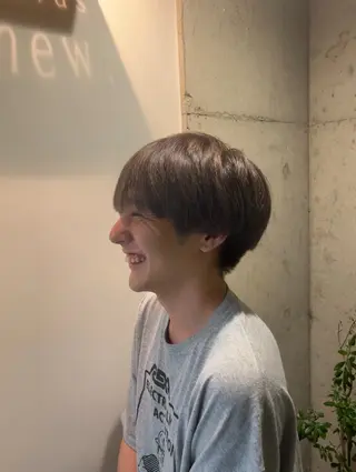 カラー メンズ 🎵ぷる艶ハイトーン 柔らかヘア🍅まあやのヘアスタイル