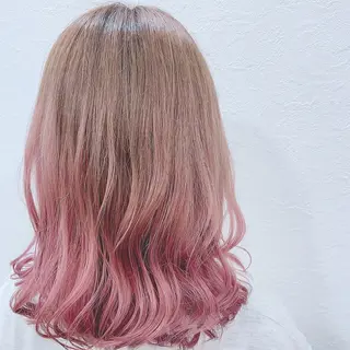 カラー 長尾菜々美🐰 ／ハイトーンカラーのヘアスタイル