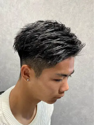 ミディアム パーマ CuMARi所属・予約の95%パーマ 🌈men's専門店のヘアスタイル