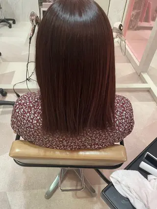 セミロング 大山 莉奈のヘアスタイル