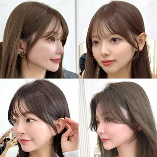 セミロング レイヤーカット/ 顔まわり/アオイのヘアスタイル