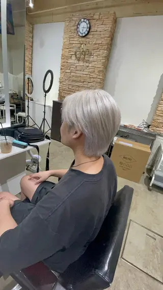 ショート メンズ アンククロス/ エクステ／ハイトーンのヘアスタイル