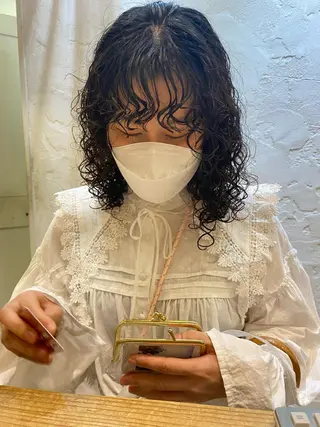 ミディアム パーマ BOTTOMS所属・🌸透明感艶 カラー🌸Yuukiのヘアスタイル