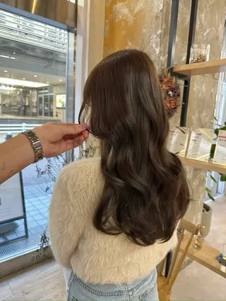 ロング メンズ縮毛矯正 ニュアンスパーマのヘアスタイル