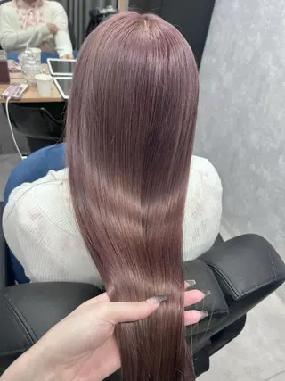 ロング ハイトーン×艶カラー 🤍MIZUKIのヘアスタイル