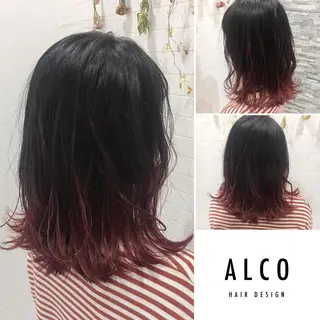 ミディアム カラー ワタイショウタ 髪質改善✨眉毛サロンのヘアスタイル