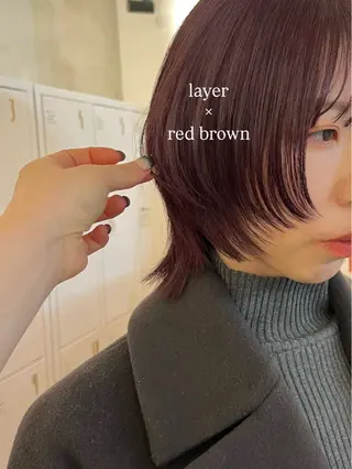 ショート 🫧レイヤー/暖色 /ベージュMAI🫧のヘアスタイル