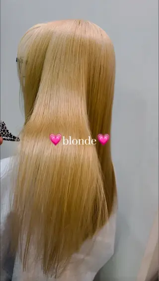 ロング カラー はまもと もえのヘアスタイル
