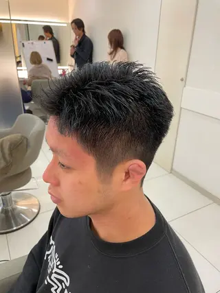 ショート メンズ 髪質改善/縮毛/トリ ートメント/平野広大のヘアスタイル