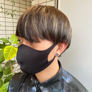 カラー メンズ StellA所属・MIZUKI/町田/ ハイトーンカラーのヘアスタイル