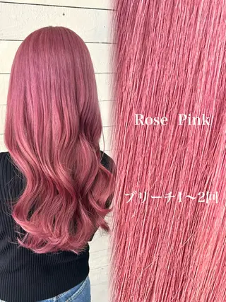 ロング 💛ブリーチで叶える 💛垢抜けカラー🌈のヘアスタイル