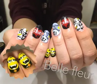 セミロング ネイル Belle fleurのネイルデザイン