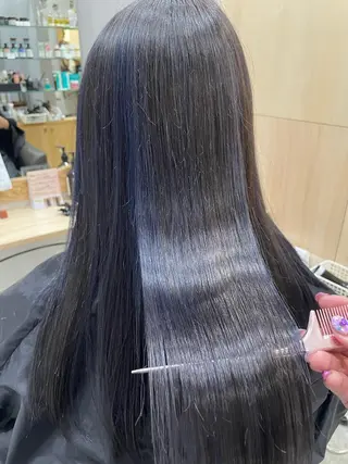 セミロング カラー miloc那覇 MIKUのヘアスタイル