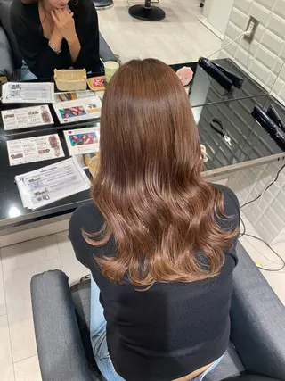 セミロング momone🍒 メンズカットパーマのヘアスタイル