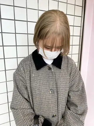 ミディアム カラー 心斎橋/ブリーチ minamiのヘアスタイル