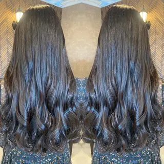 ロング カラー tocca 💜石田愛結💜のヘアスタイル