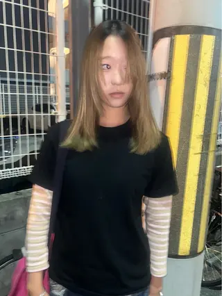 ミディアム yuan tanakaのヘアスタイル