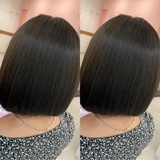 ミディアム くびれショート/パー マ/🐬永井瑠栞🐬のヘアスタイル