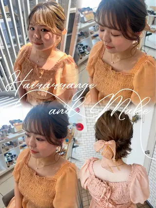 ヘアアレンジ 大人可愛いヘアメイク 💋🧚‍♀️しずかのヘアスタイル