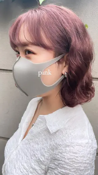 ショート カラー ヘアアレンジ satsuki 暖色・ブラウンカラーのヘアスタイル