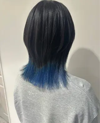 ミディアム カラー 唐澤 千尋のヘアスタイル