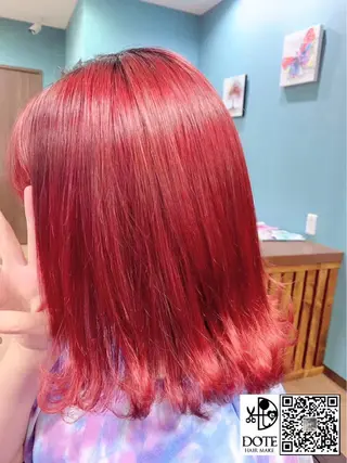 ミディアム カラー Mavie hair所属・髪質改善×潤艶カラー ⭐️岡田崇彰のヘアスタイル