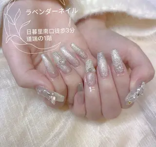 ネイル ラベンダー💖日暮里 ルル💖ネイルのネイルデザイン