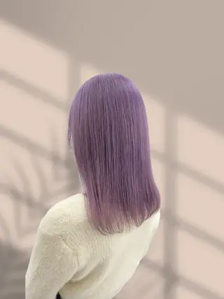 セミロング くすみミルクティー/ ブラウン🪡TOWAのヘアスタイル