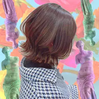 ミディアム カラー 🌺ウルフカット職人 新垣渚🐺のヘアスタイル