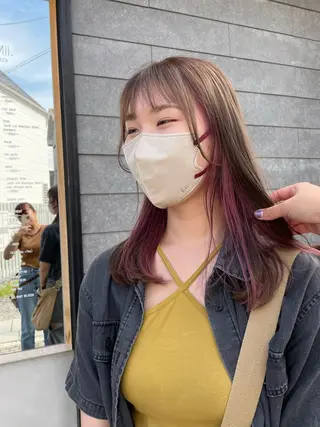 ロング カラー 🌈HAPPYになる hair🌈ユウカのヘアスタイル