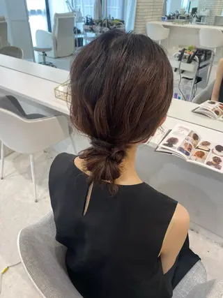 ロング ヘアアレンジ 喜多良 綾花のマツエク・マツパデザイン