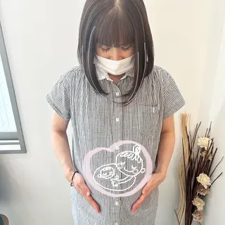 ミディアム カラー パーマ お洒落パーマ/ 艶カラー/michiのヘアスタイル