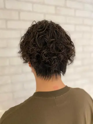 パーマ メンズ 田中 アキオのヘアスタイル
