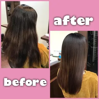 ロング SHIN/レイヤー カット×クロスパーマのヘアスタイル