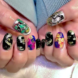 ネイル シェアサロンLei.g(レイジー)所属・3Dアートネイル💗 都築レナのネイルデザイン