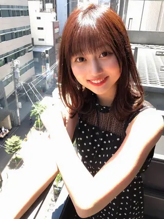 セミロング カラー 女性が憧れる ショート/角田愛和のヘアスタイル