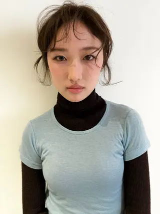 セミロング Yamamoto Hana/京都美容室のヘアスタイル